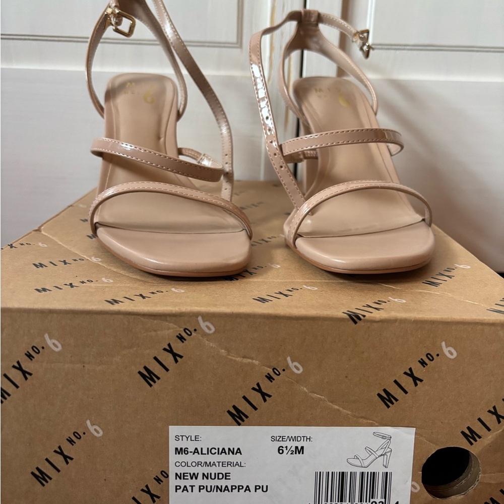Mix No. 6 Beige Strappy Heels